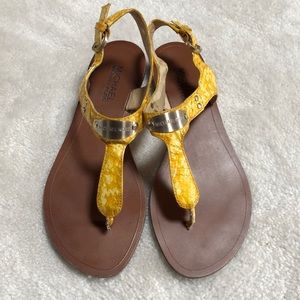 Michael Kors snake skin sandals